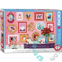 EuroGraphics 500 db-os puzzle - For the Love of Animals by Leann Kate (6500-6094)