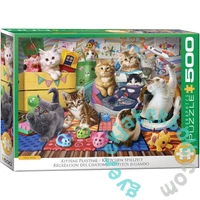 EuroGraphics 500 db-os puzzle - Kittens Playtime by Andrew Farley (6500-6143)