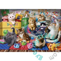 EuroGraphics 500 db-os puzzle - Kittens Playtime by Andrew Farley (6500-6143)