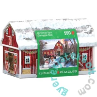 EuroGraphics 550 db-os puzzle fém dobozban - Christmas Barn (8551-5665)