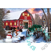 EuroGraphics 550 db-os puzzle fém dobozban - Christmas Barn (8551-5665)