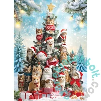 EuroGraphics 1000 db-os puzzle - Christmas Tree Cats (6000-6072)
