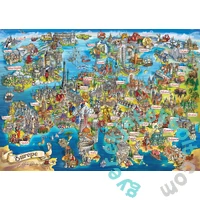 EuroGraphics 2000db-os puzzle - Crazy Map of Europe (8220-6129)
