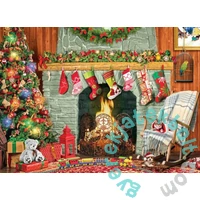 EuroGraphics 500 db-os puzzle - Christmas by the Fireplace (6500-5502)
