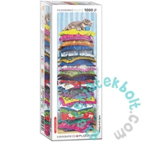 EuroGraphics 1000 db-os Panoráma puzzle - Fluffy Kitty on Pillows (6010-5631)