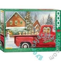 EuroGraphics 1000 db-os puzzle - Furry Friends Holiday Farm, Kevin Daniel (6000-5575)
