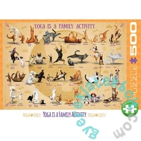 EuroGraphics 500 db-os puzzle - Yoga is a Family Activity (6500-5354)