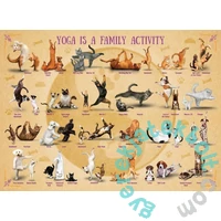 EuroGraphics 500 db-os puzzle - Yoga is a Family Activity (6500-5354)