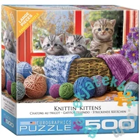 EuroGraphics 500 db-os puzzle - Knittin' Kittens (8500-5500)