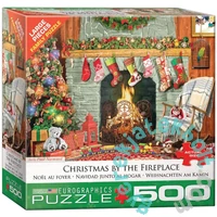 EuroGraphics 500 db-os puzzle - Christmas by the Fireplace, Paul Normand (8500-5502)