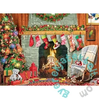 EuroGraphics 500 db-os puzzle - Christmas by the Fireplace, Paul Normand (8500-5502)