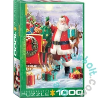 EuroGraphics 1000 db-os puzzle - Santa with Sled by Simon Tread (6000-5639)