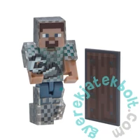 Minecraft gyűjthető figura - Steve lánc páncélban (min16493)