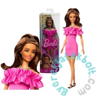 Barbie Fashionistas játékbaba - Pink metál ruhában ruhában (HRH15)