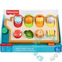 Fisher-Price Változatos anyagok állatbújócska játékszett (GJW24)