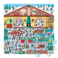Galison 500 db-os puzzle - Mudpuppy - Winter Chalet Search (76908)