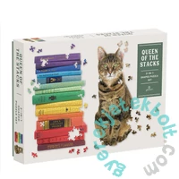Galison 625 db-os 2-in-1 shaped puzzle - Queen of the Stacks (60136)