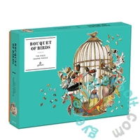 Galison 750 db-os Shaped puzzle - Bouquet of Birds (64806)