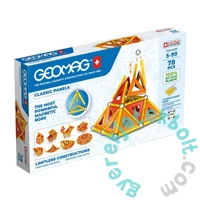 Geomag Classic Panels Recycled 78 db-os mágneses építőjáték készlet (GMG00472)