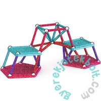 Geomag Glitter Green Line Panels - 22 db-os mágneses építőjáték készlet