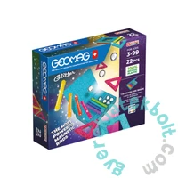 Geomag Glitter Panels Recycled 22 db-os mágneses építőjáték készlet (GMG00534)