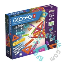 Geomag Glitter Green Line Panels - 35 db-os mágneses építőjáték készlet