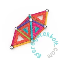 Geomag Glitter Green Line Panels - 35 db-os mágneses építőjáték készlet