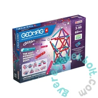 Geomag Glitter Recycled 60 db-os mágneses építőjáték készlet (GMG00536)