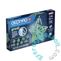 Geomag Glow Recycled 93 db-os mágneses építőjáték készlet (GMG00339)
