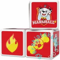 Geomag MagiCube Mancs őrjárat - Marshall és tűzoltótautója 5 db-os mágneses építőjáték készlet