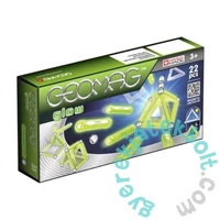 Geomag Glow foszforeszkáló 22 db-os mágneses építőjáték készlet