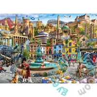Gibsons 1000 db-os puzzle - A Day Out in Edinburgh (G6461)