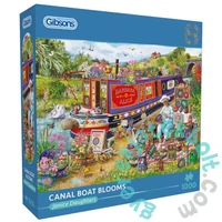 Gibsons 1000 db-os puzzle - Canal Boat Blooms (G6456)