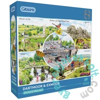Gibsons 1000 db-os puzzle - Dartmoor & Exmoor (G6462)