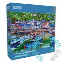 Gibsons 1000 db-os puzzle - Lyme Regis Harbour (G6392)