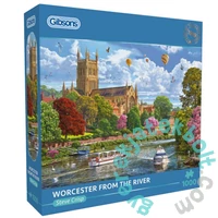 Gibsons 1000 db-os puzzle - Worcester from the River (G6454)