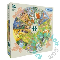 Gibsons 500 db-os Kör puzzle - National Trust A Year in the Forest (G3709)