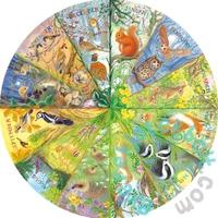 Gibsons 500 db-os Kör puzzle - National Trust A Year in the Forest (G3709)