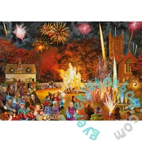 Gibsons 4x500 db-os puzzle - Village Celebrations (G5051)
