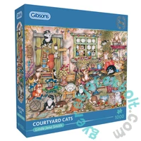 Gibsons 1000 db-os puzzle - Courtyard Cats (G6428)