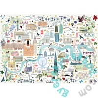 Gibsons 1000 db-os puzzle - Map of London (G6606)