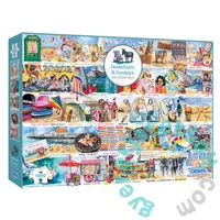 Gibsons 1000 db-os puzzle - Deckchairs and Donkeys (G7117)
