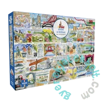 Gibsons 1000 db-os puzzle - British and Brilliant (G7168)