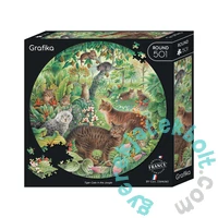 Grafika Art 501 db-os kör puzzle - Tiger Cats in the Jungle (33777)