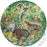 Grafika Art 501 db-os kör puzzle - Tiger Cats in the Jungle (33777)