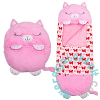Happy Nappers 2 az 1-ben nagy hálózsák - Pink Cica - 168 cm
