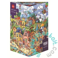 Heye 1500 db-os Triangular puzzle - Happytown, Berman (29744)