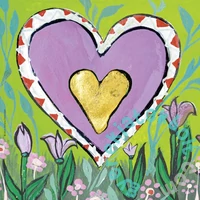 Heye 100 db-os Quadrat puzzle - Hearts of Gold - Spring (29764)