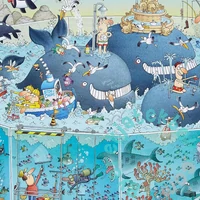 Heye 1000 db-os puzzle - Funky Zoo - Ocean Habitat, Degano (29777)