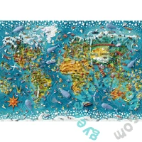 Heye 2000 db-os puzzle - Map Art - Miniature World (29983)